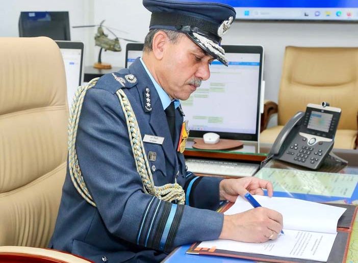 Air Marshal Narmdeshwar Tiwari, Indian Air Force.