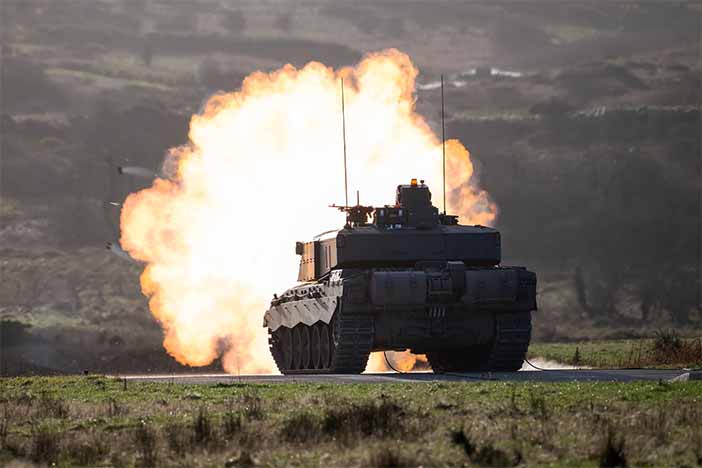 Challenger 3 MBT Live Fire Test. 