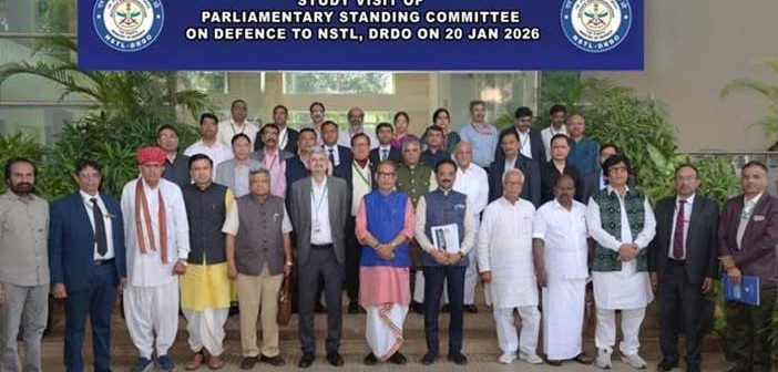 Indian MPs visit DRDL lab NSTL.