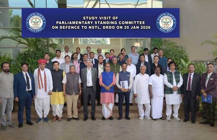 Indian MPs visit DRDL lab NSTL.