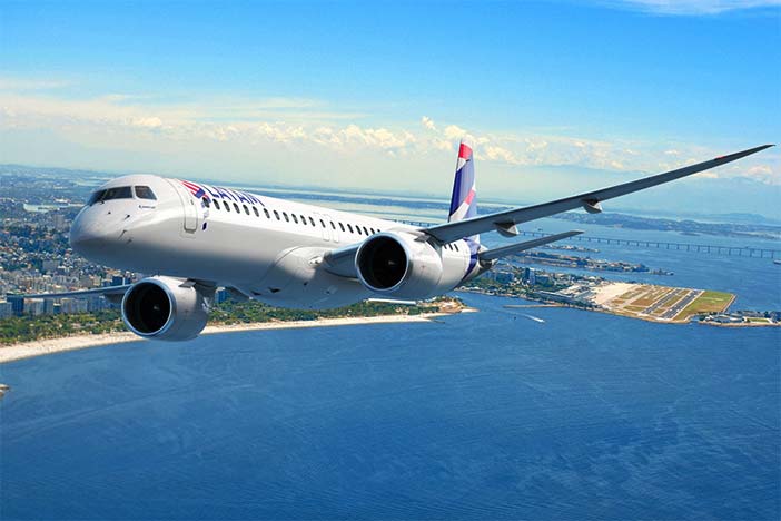 Embraer E-195-E2 Jet.