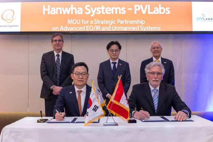 Hanwha Systems PV Labs MoU.