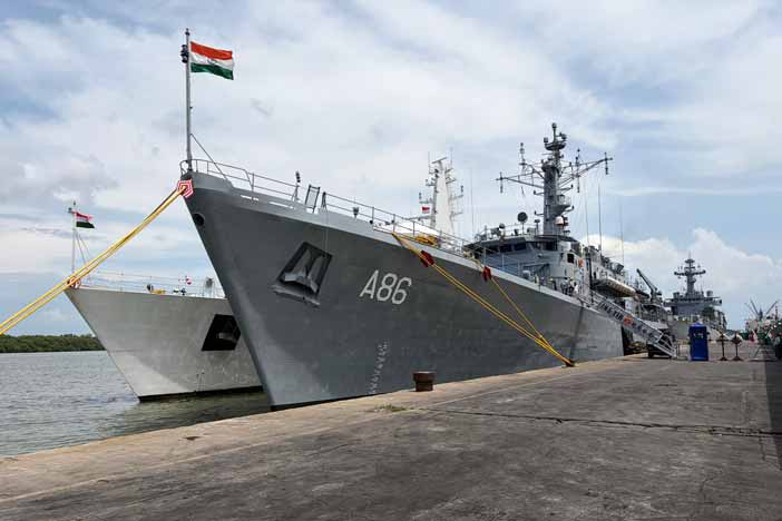 Indian Naval Ship.