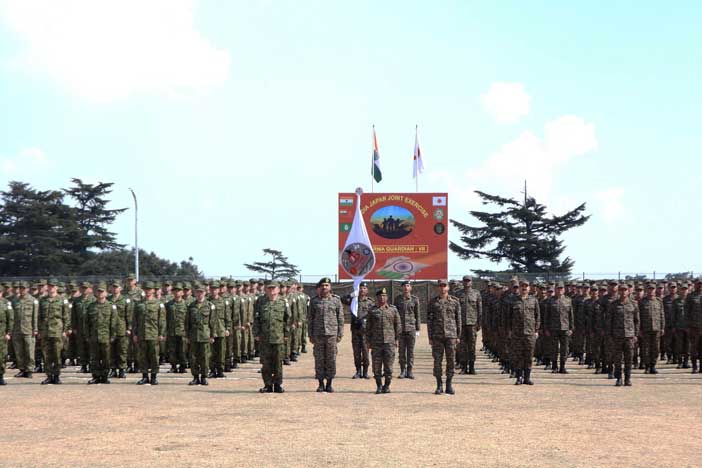 India-Japan Dharma Guardian Military Exercise.