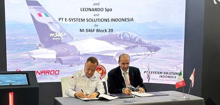 Leonardo-Indonesia M-346 F Aircraft Letter of Intent Signing Ceremony.