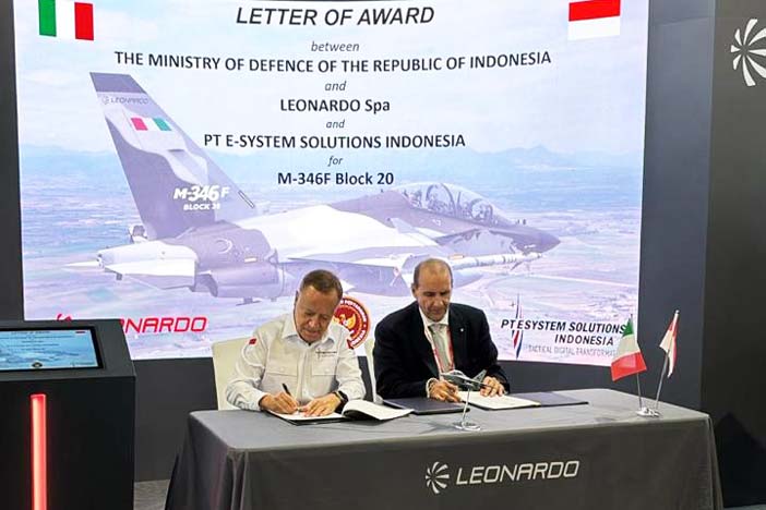Leonardo-Indonesia M-346 F Aircraft Letter of Intent Signing Ceremony. 