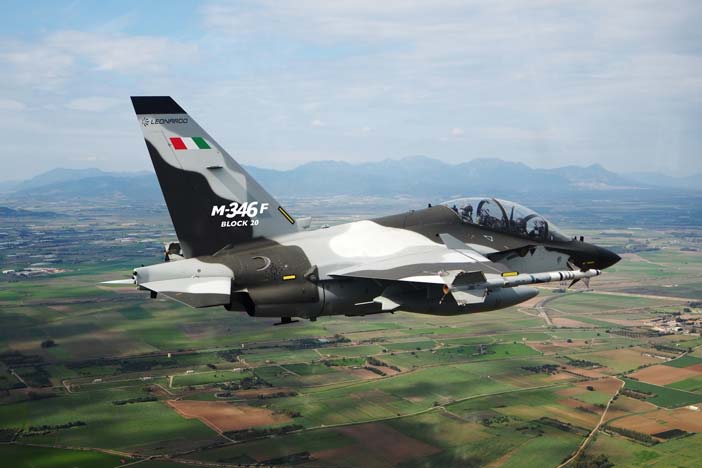 Leonardo's M-346 F Trainer Aircraft. 