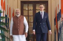 India Prime Minister Narendra Modi with Finland's President Dr. Alexander Stubb in New Delhi.