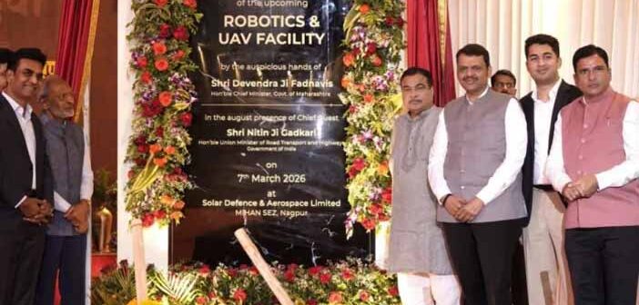 Ground Breaking Ceremony for Solar Defence Factory in Nagpur, Maharashtra in Western India.