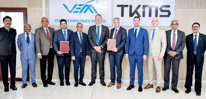 Vem Technologies-TKMS contract signing ceremony.
