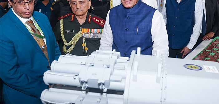 Defence Minister Rajnath Singh opened the DRDO NSTL's Large Cavitation Tunnel.