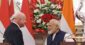 India Prime Minister Narendra Modi with Austria Chancellor Christian Stocker in New Delhi. (April 16, 2026).