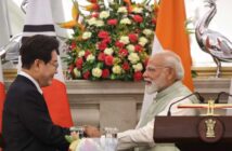 India PM Narendra Modi with RoK PM Lee Jae Myung in New Delhi, April 20, 2026.