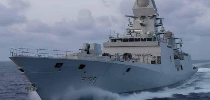 Indian Navy's INS Dunagiri Stealth Frigate.